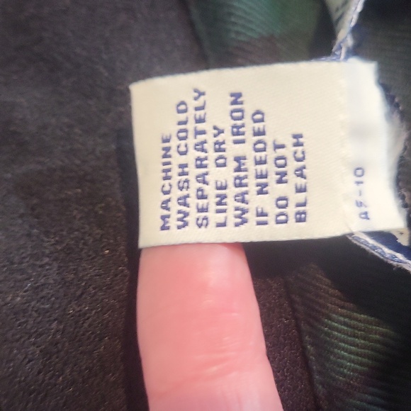 Vtg 90s APPLESEED'S Green Blue Plaid Long Sleeve Button Front Praire Dress - 26W - Picture 9 of 12